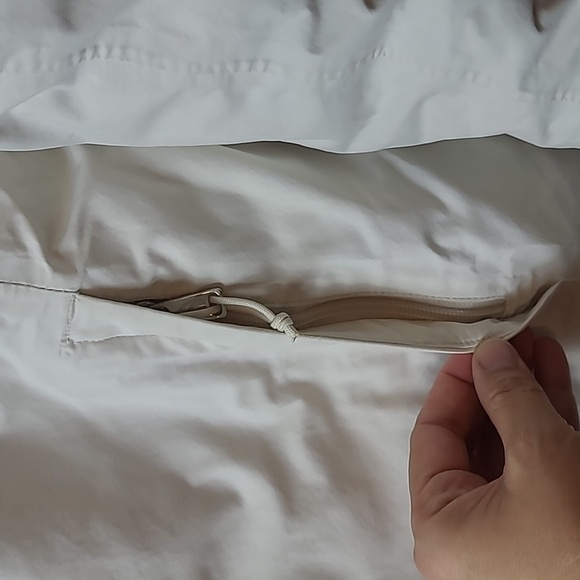 The north face cream arctic parka M very good condition except stains - Picture 4 of 13